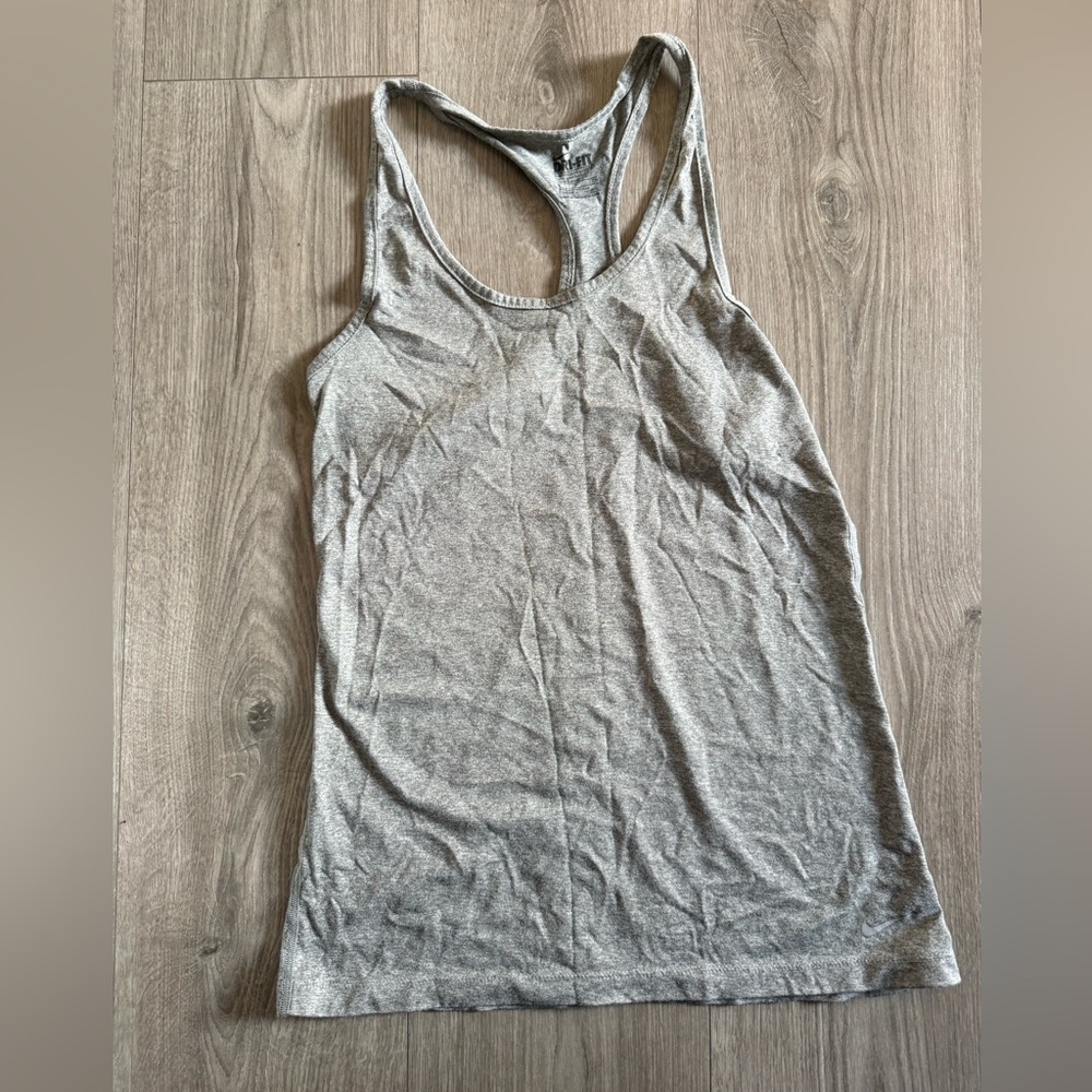 Grey Nike running tank top Small